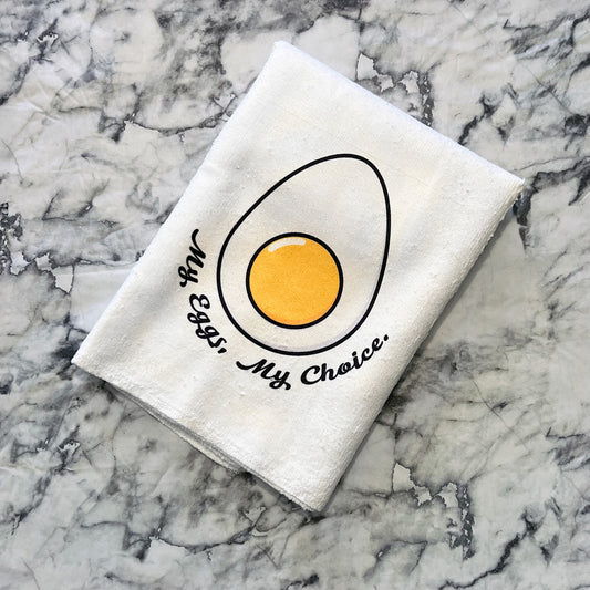 My Eggs My Choice Kitchen Towel